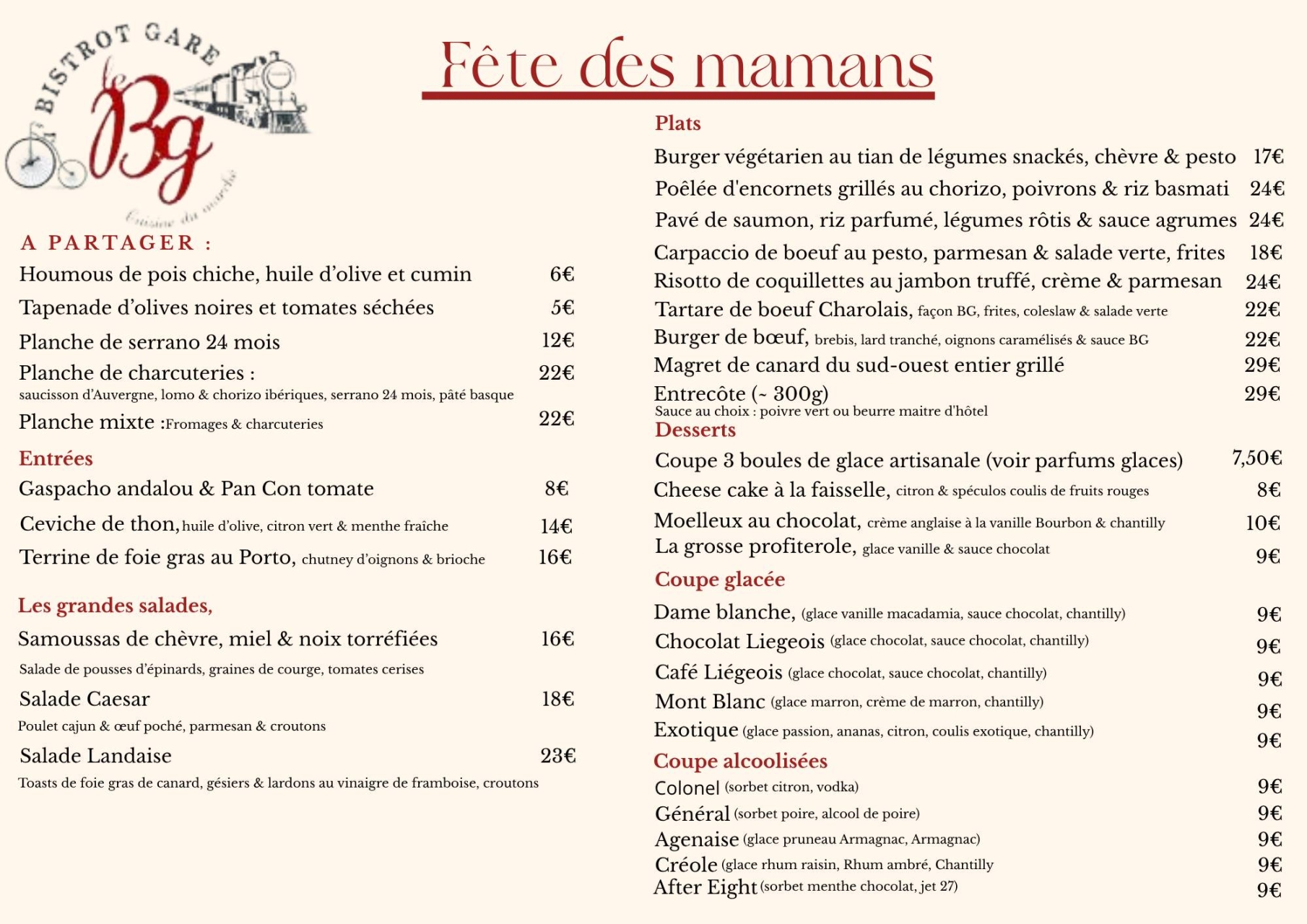 bistrot de la gare saint médard en jalles - restaurant saint médard en jalles - restaurant saint médard en jalles ouvert le dimanche - top restaurant SAINT-MEDARD-EN-JALLES