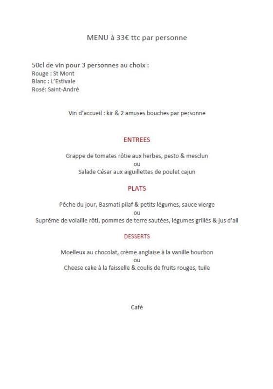 Menus de groupe - Le Bistrot Gare - restaurant SAINT-MEDARD-EN-JALLES - bistrot de la gare saint médard en jalles