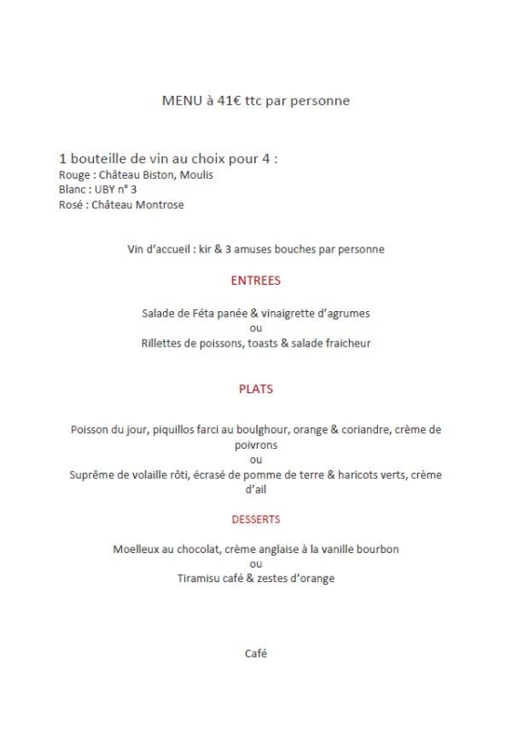 Menus de groupe - Le Bistrot Gare - restaurant SAINT-MEDARD-EN-JALLES - les meilleurs restaurant de SAINT-MEDARD-EN-JALLES